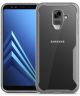 Samsung Galaxy A6 Hybride Transparant Hoesje Grijs