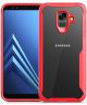 Samsung Galaxy A6 Hybride Transparant Hoesje Rood