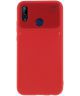 Huawei P20 Lite Tempered Glass Hoesje Rood