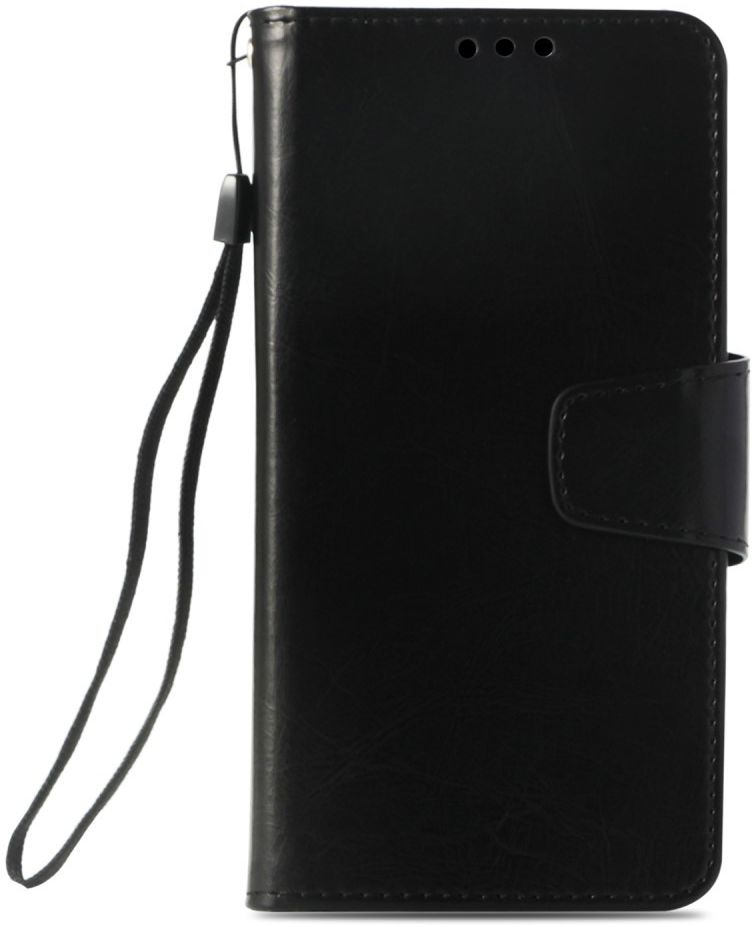 Nokia 6 (2018) Luxe Portemonnee Hoesje Zwart afbeelding 1
