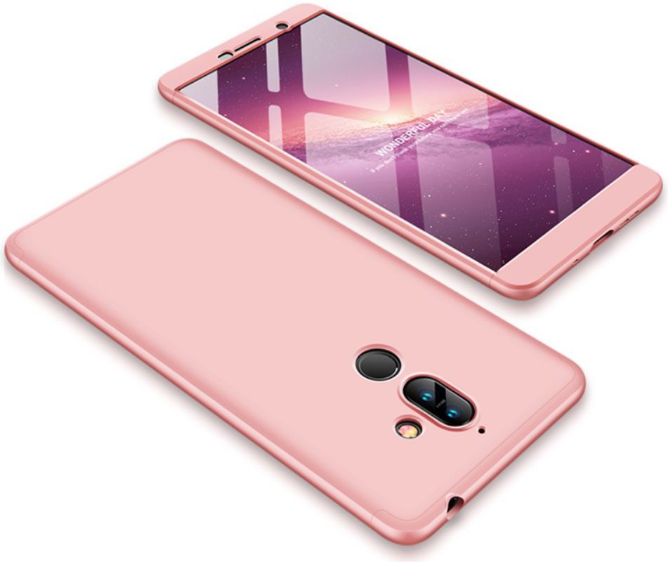 Nokia 7 Plus Matte Back Cover Roze Goud afbeelding 1