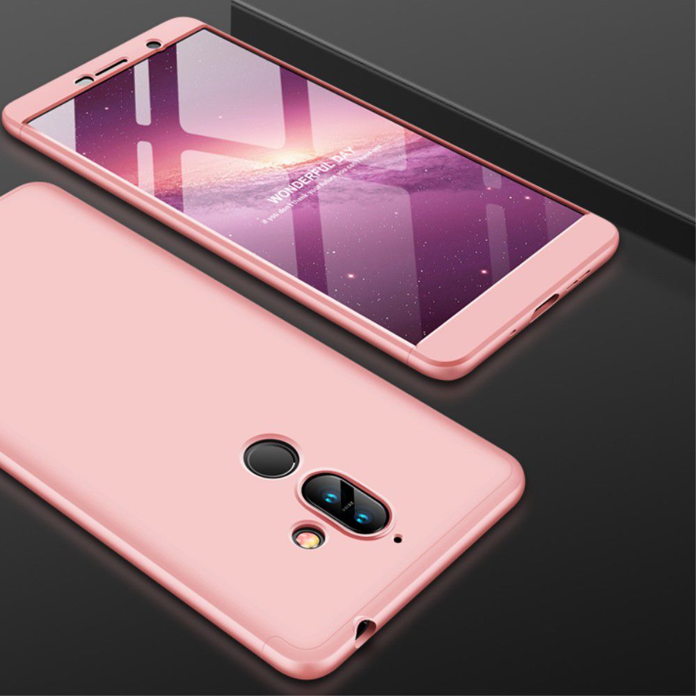 Nokia 7 Plus Matte Back Cover Roze Goud afbeelding 2