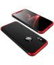 Apple iPhone X / XS Dunne Back Cover met Tempered Glass Rood