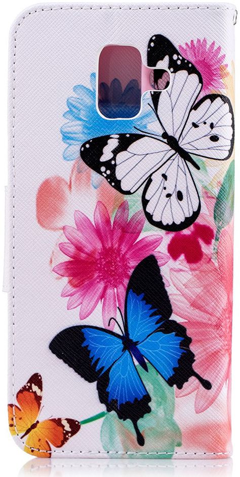 Samsung Galaxy A6 Portemonnee Hoesje met Vlinders Print afbeelding 8