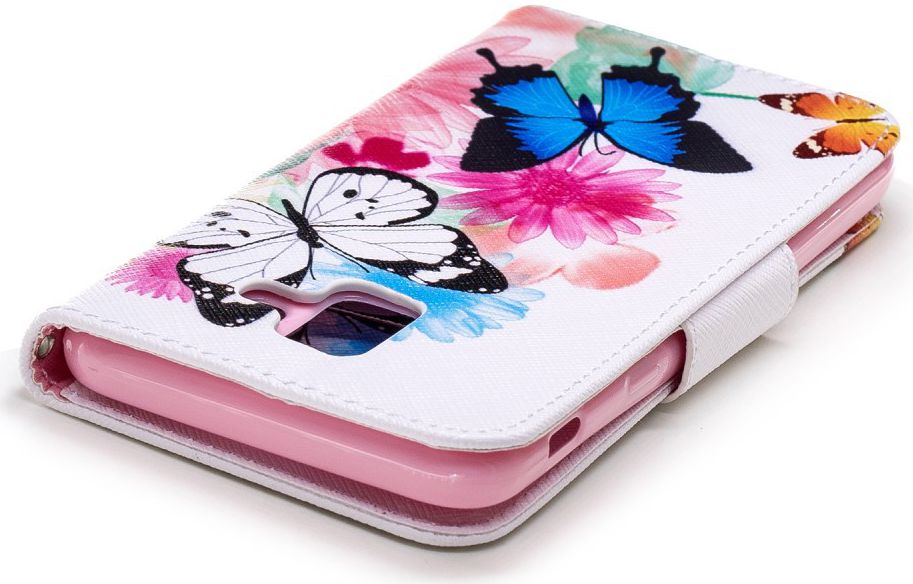 Samsung Galaxy A6 Portemonnee Hoesje met Vlinders Print afbeelding 11