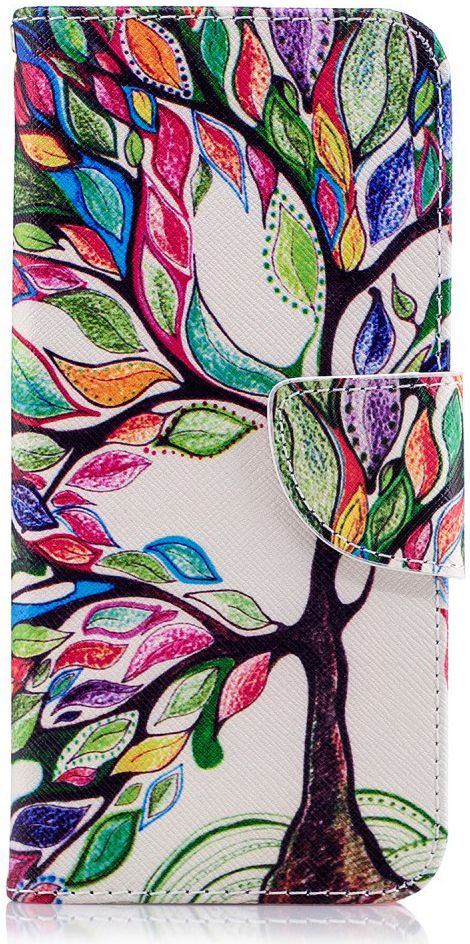 Samsung Galaxy A6 Portemonnee Hoesje met Boom Print afbeelding 1
