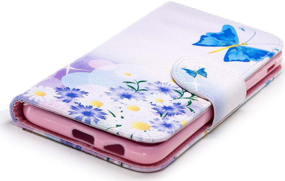 Samsung Galaxy A6 Portemonnee Hoesje met Vlinder Print afbeelding 10