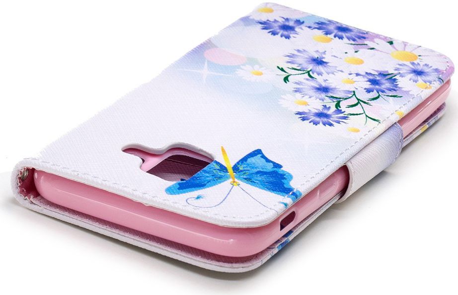Samsung Galaxy A6 Portemonnee Hoesje met Vlinder Print afbeelding 11