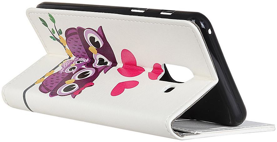 Samsung Galaxy A6 Portemonnee Hoesje met Uil Print afbeelding 7