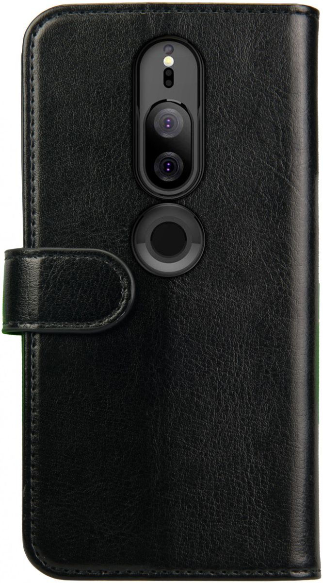 Rosso Element Sony Xperia XZ2 Premium Hoesje Book Cover Zwart afbeelding 2
