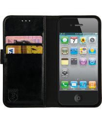 Il Huh Kust Rosso Element Apple iPhone 4 / 4S Hoesje Book Cover Zwart | GSMpunt.nl