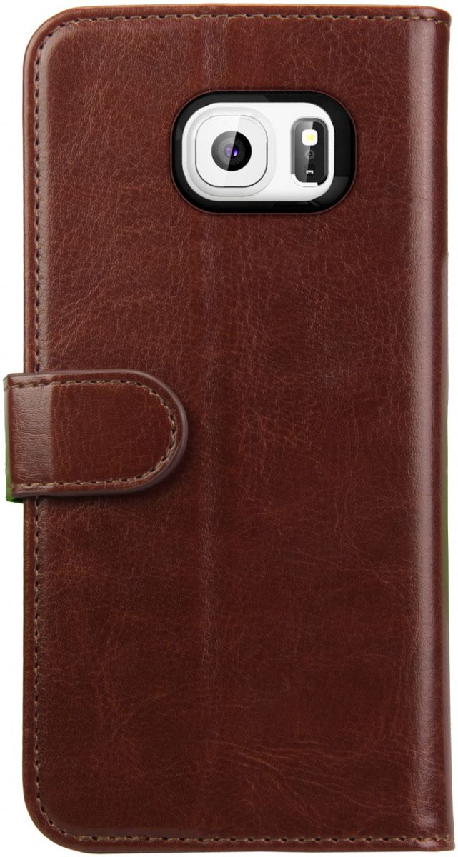 Rosso Element Samsung Galaxy S6 Edge Hoesje Book Cover Bruin afbeelding 5