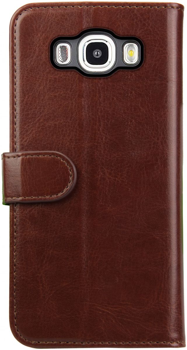 Rosso Element Samsung Galaxy J7 2016 Hoesje Book Cover Bruin afbeelding 5