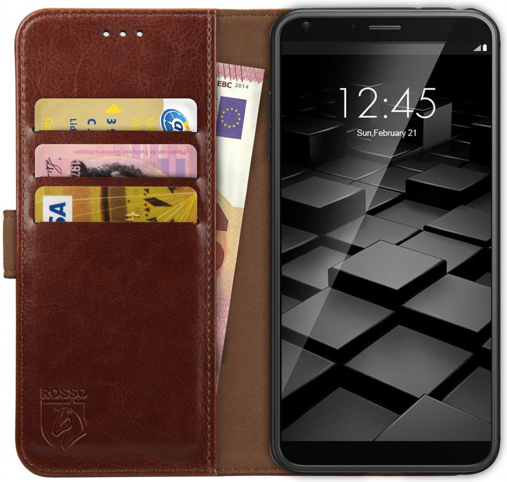Rosso Element LG G6 Hoesje Book Cover Bruin afbeelding 1