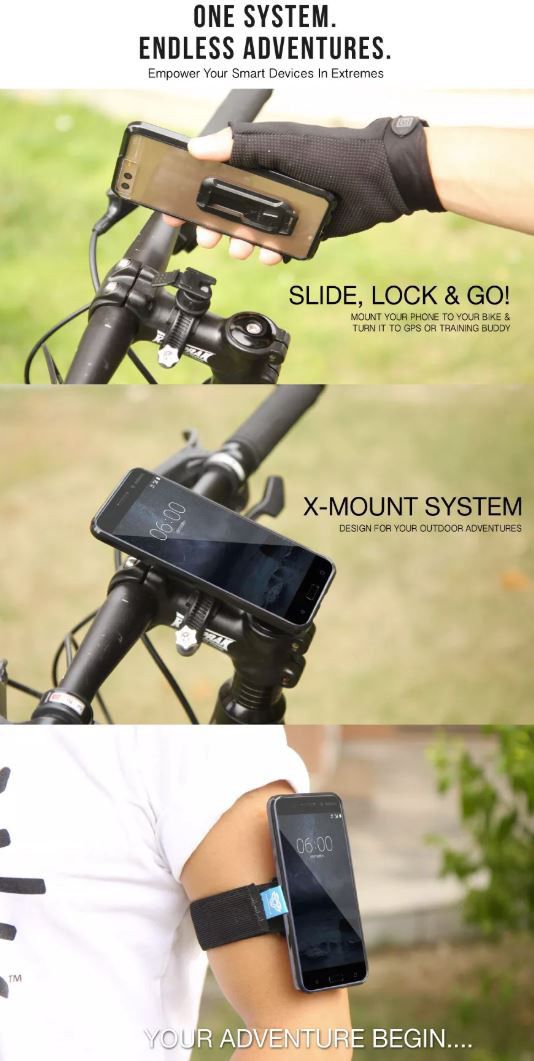 Armor X BX-Series Nokia 6 (2018) Robuust Hoesje Transparant Zwart afbeelding 12