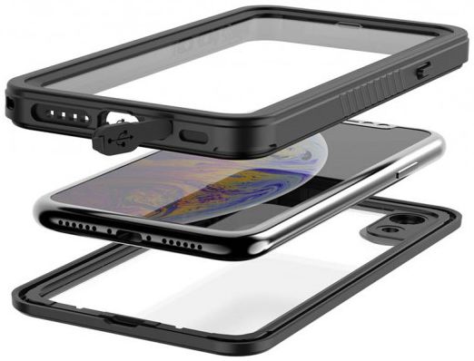 Armor X MX-Series Apple iPhone X Waterdicht Hoesje Transparant Zwart afbeelding 3