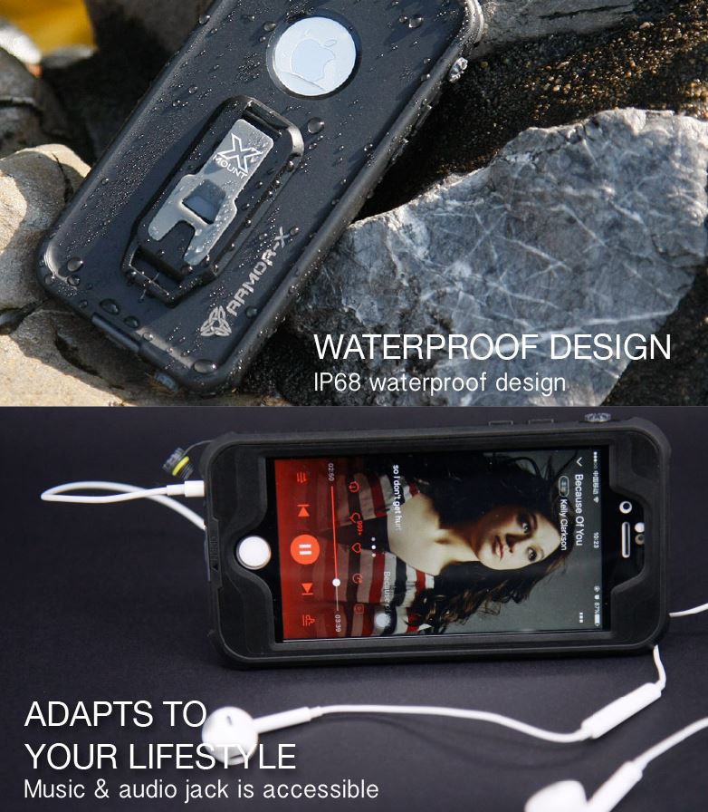 Armor X MX-Series Apple iPhone 6(s) Waterdicht Hoesje Zwart afbeelding 15