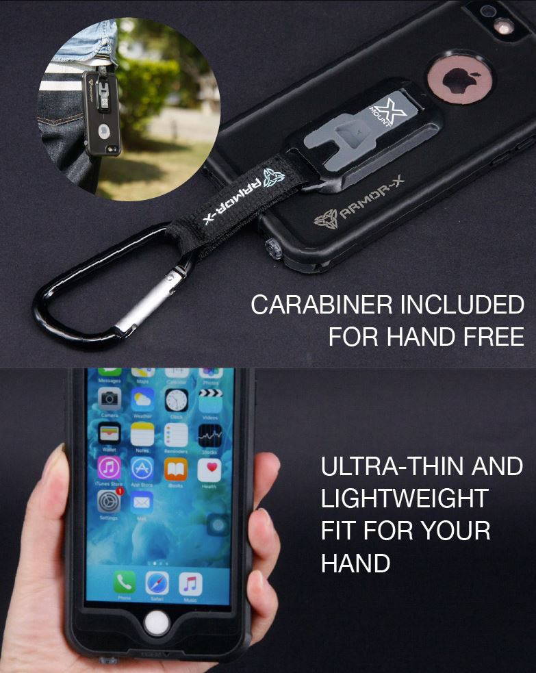 Armor X MX-Series Apple iPhone 6(s) Waterdicht Hoesje Zwart afbeelding 16