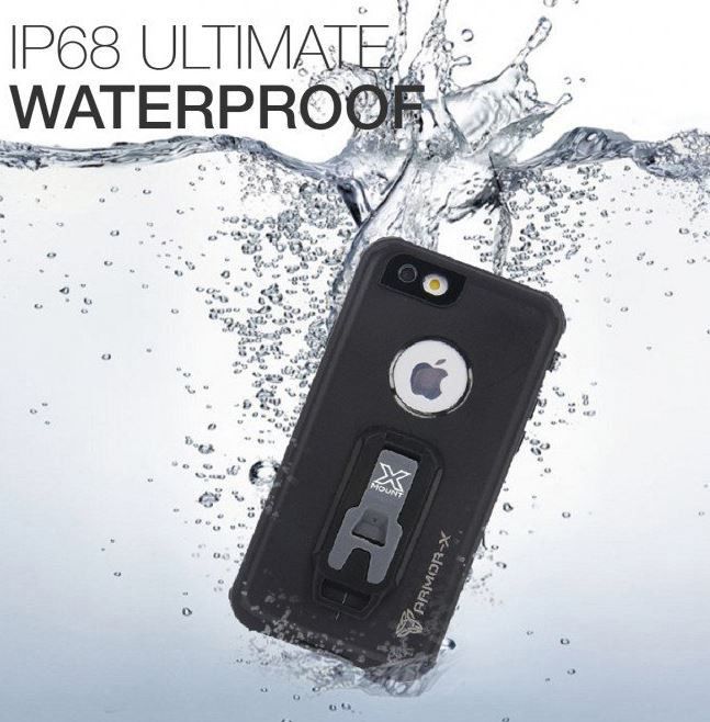 Armor X MX-Series Apple iPhone 6(s) Waterdicht Hoesje Zwart afbeelding 2