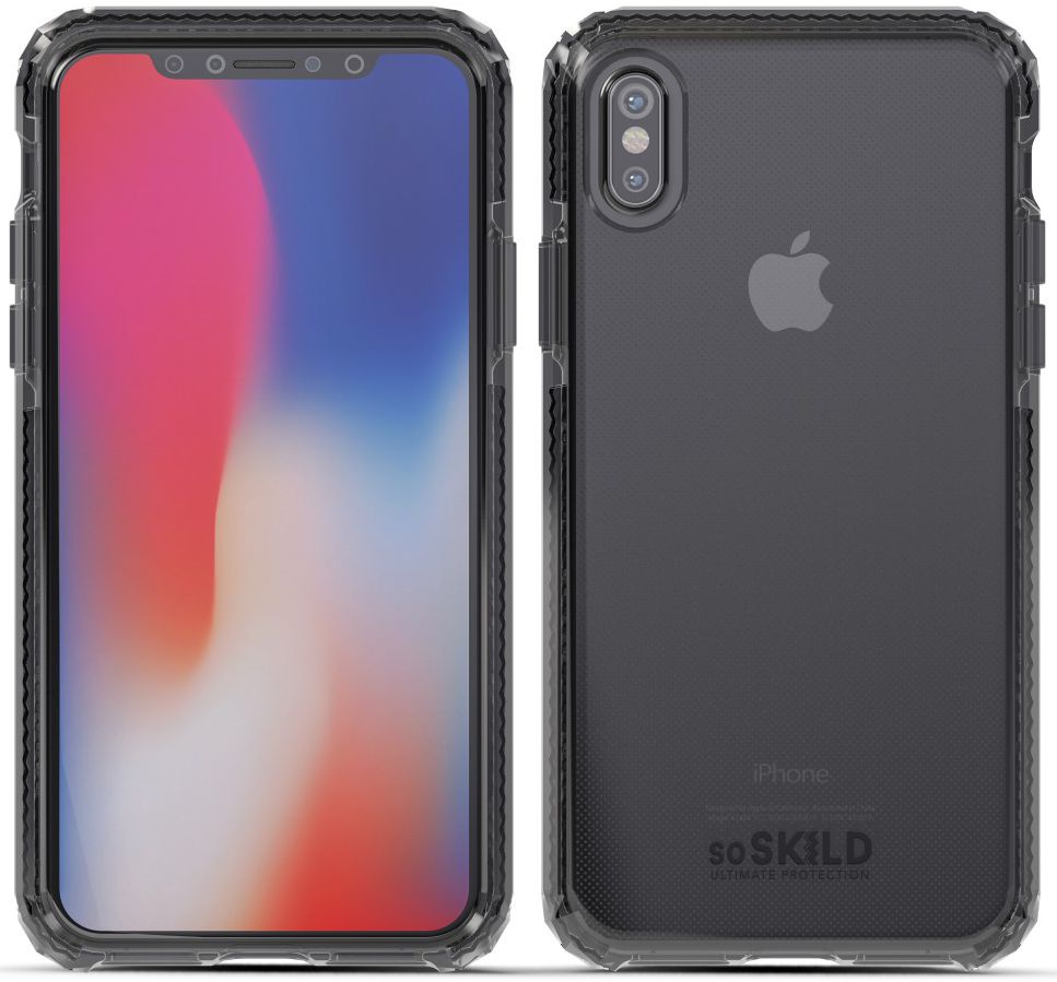 SoSkild iPhone XS / X Grijs Hoesje Defend Heavy Impact Backcover afbeelding 6