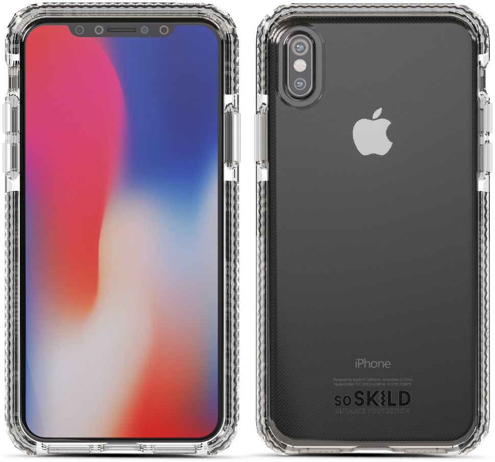 SoSkild iPhone XS / X Transparant Hoesje Defend Heavy Impact Backcover afbeelding 4