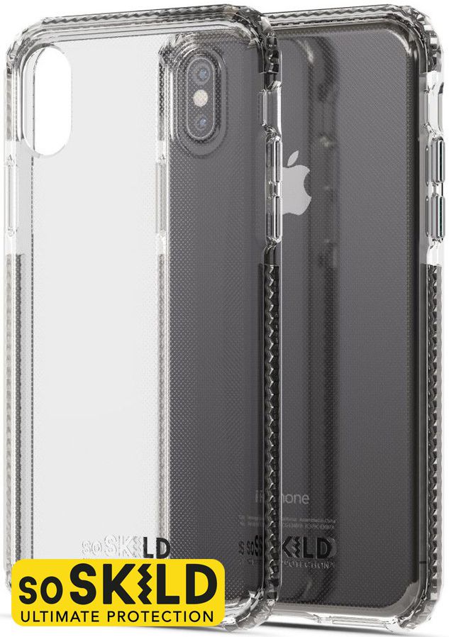 SoSkild iPhone XS / X Transparant Hoesje Defend Heavy Impact Backcover afbeelding 5