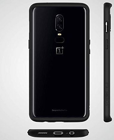 OnePlus 6 Backcover Hoesje Zwart afbeelding 4