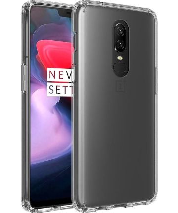 OnePlus 6 Hybrid Armor TPU Hoesje Back Cover Transparant Hoesjes