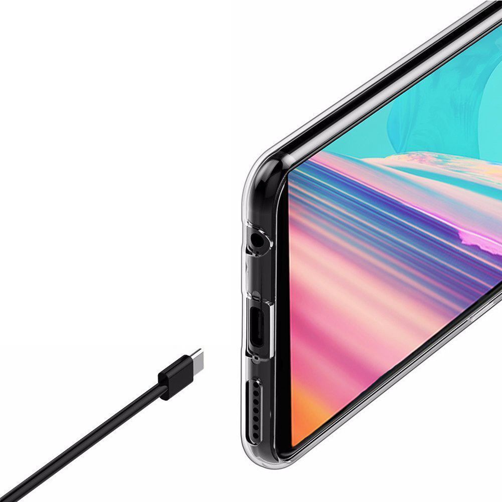 OnePlus 6 Hybrid Armor TPU Hoesje Back Cover Transparant afbeelding 7