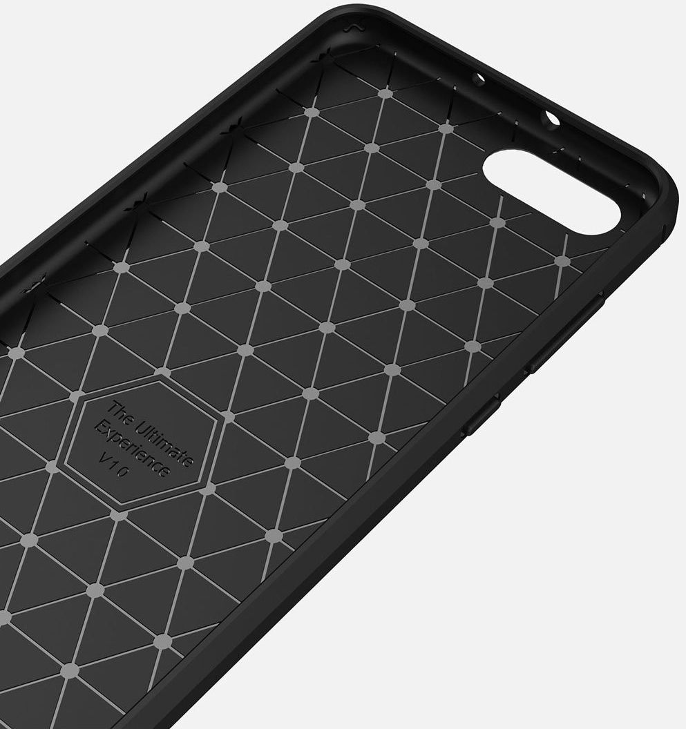 Honor 10 Geborsteld TPU Hoesje Zwart afbeelding 7