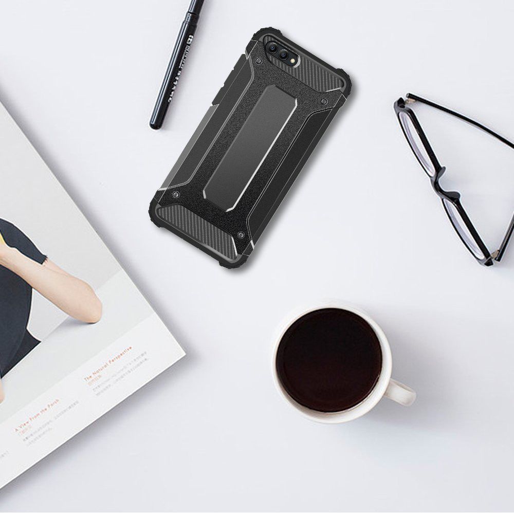 Honor 10 Hybride Hoesje Zwart afbeelding 2