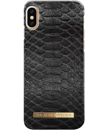 iDeal of Sweden iPhone XS / X Fashion Hoesje Black Reptile Hoesjes