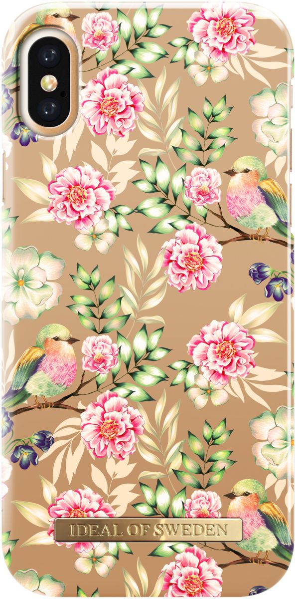 iDeal of Sweden iPhone XS / X Fashion Hoesje Champagne Birds afbeelding 1