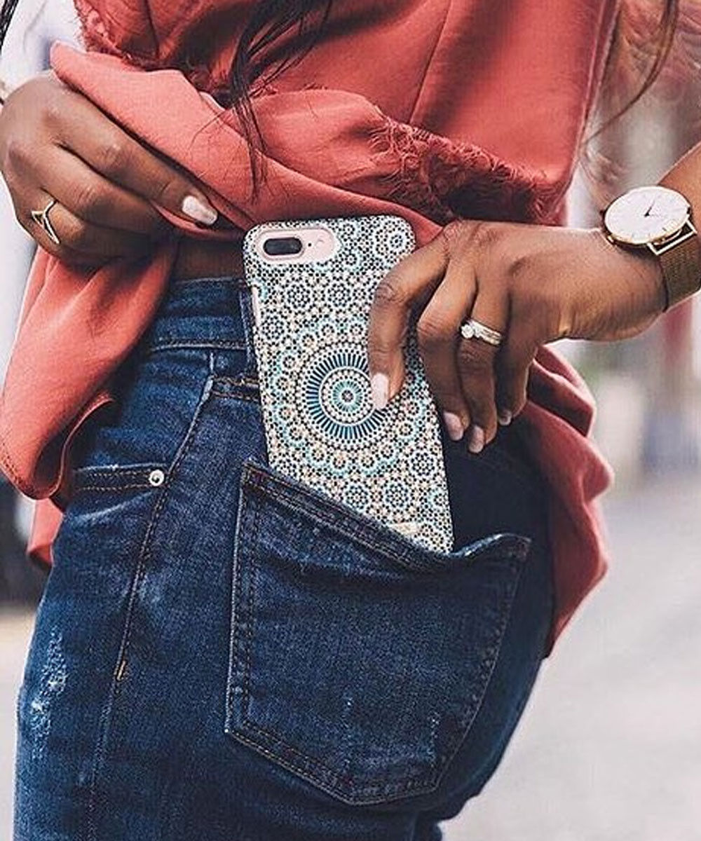 iDeal of Sweden iPhone XS / X Fashion Hoesje Moroccan Zellige afbeelding 5