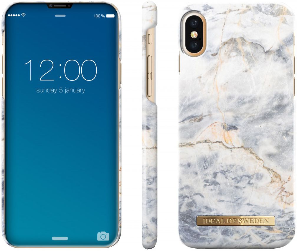 iDeal of Sweden iPhone XS / X Fashion Hoesje Ocean Marble afbeelding 2