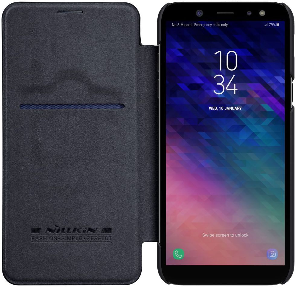 Nillkin Qin Series Flip Hoesje Samsung Galaxy A6 Zwart afbeelding 1