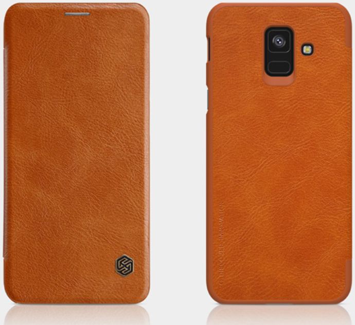 Nillkin Qin Series Flip Hoesje Samsung Galaxy A6 Bruin afbeelding 12