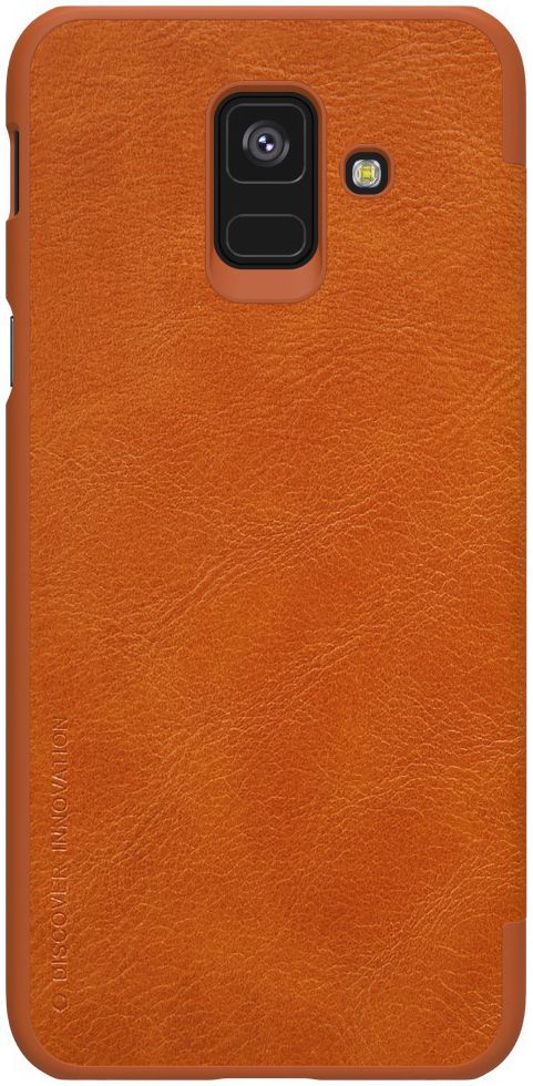 Nillkin Qin Series Flip Hoesje Samsung Galaxy A6 Bruin afbeelding 5