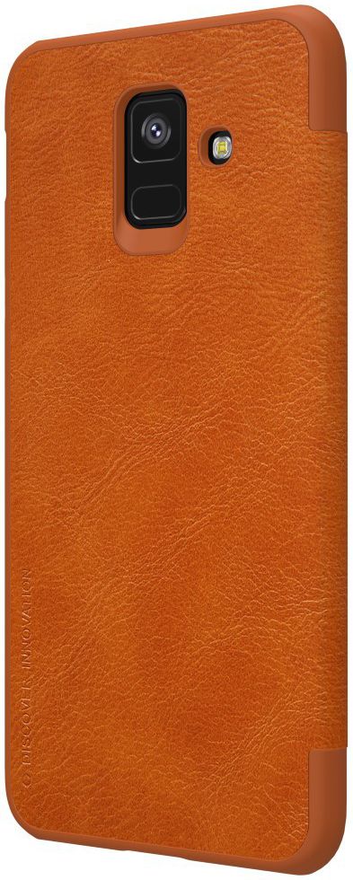 Nillkin Qin Series Flip Hoesje Samsung Galaxy A6 Bruin afbeelding 6