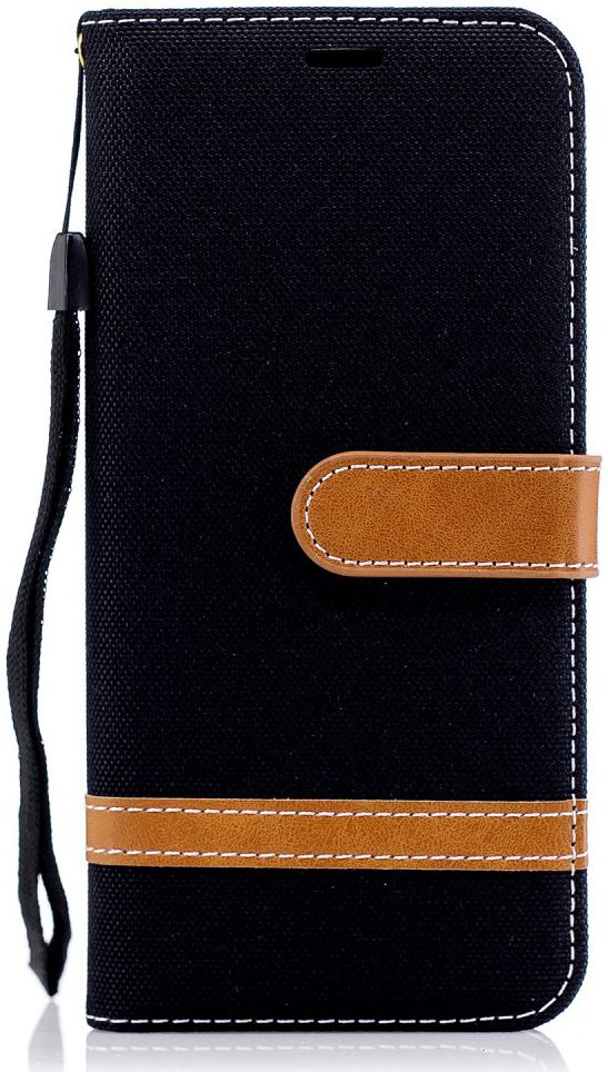 Samsung Galaxy A6 Portemonnee Hoesje Zwart afbeelding 1