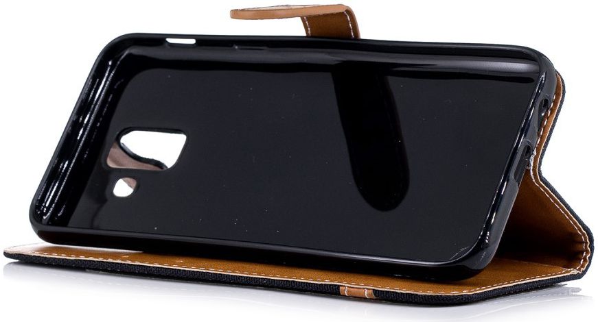 Samsung Galaxy A6 Portemonnee Hoesje Zwart afbeelding 10