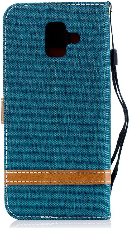 Samsung Galaxy A6 Portemonnee Hoesje Groen afbeelding 9