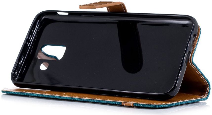 Samsung Galaxy A6 Portemonnee Hoesje Groen afbeelding 10