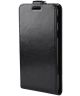 Samsung Galaxy A6 Verticaal Flip Hoesje Zwart