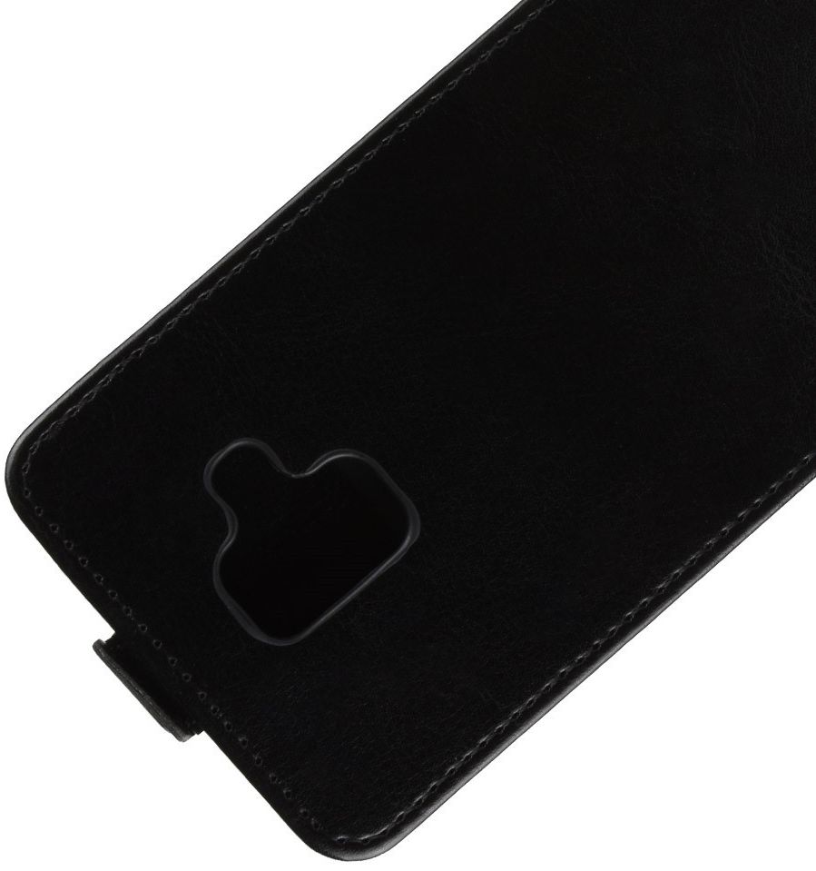 Samsung Galaxy A6 Verticaal Flip Hoesje Zwart afbeelding 5