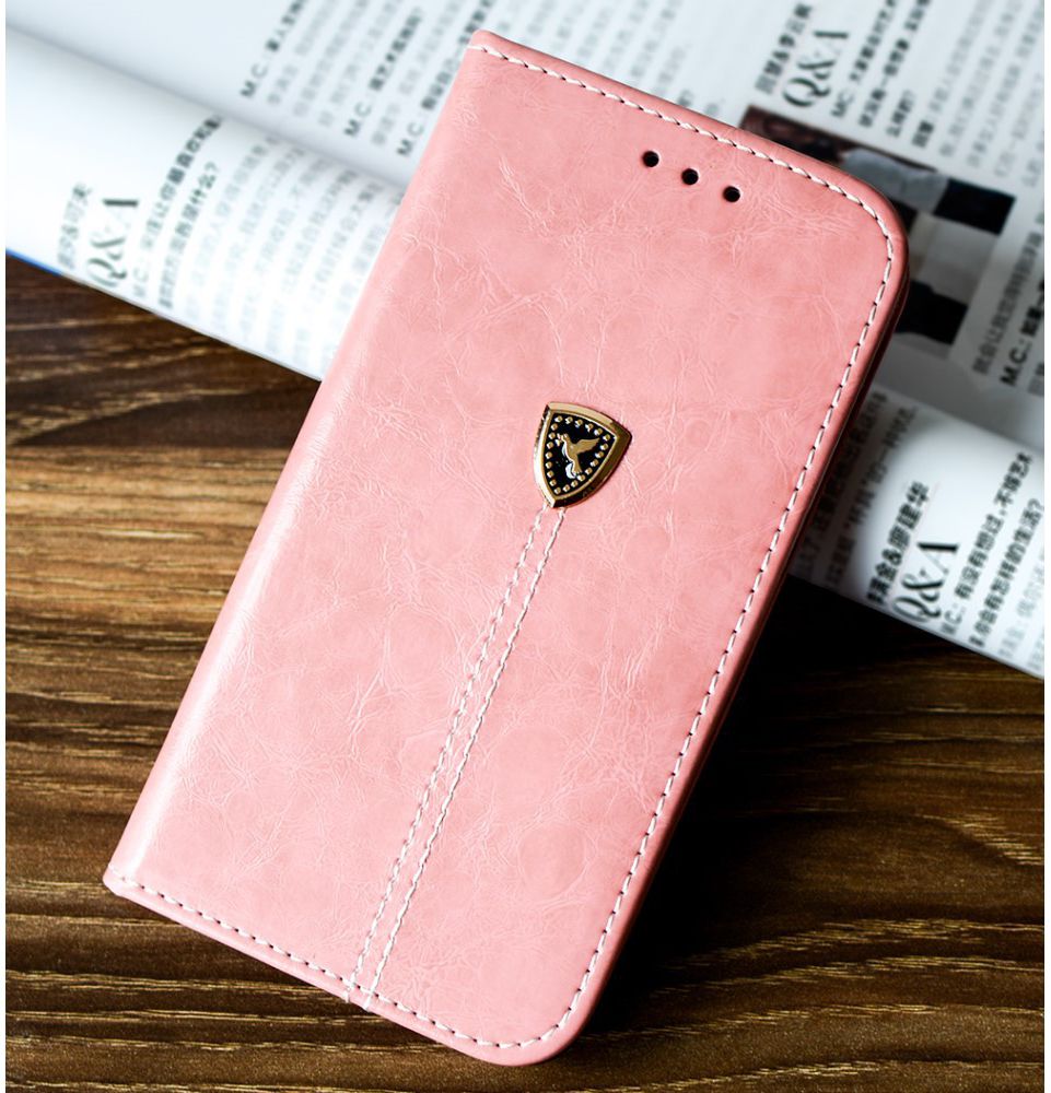 Apple iPhone 5(S) / SE Luxe Portemonnee Hoesje Roze afbeelding 1