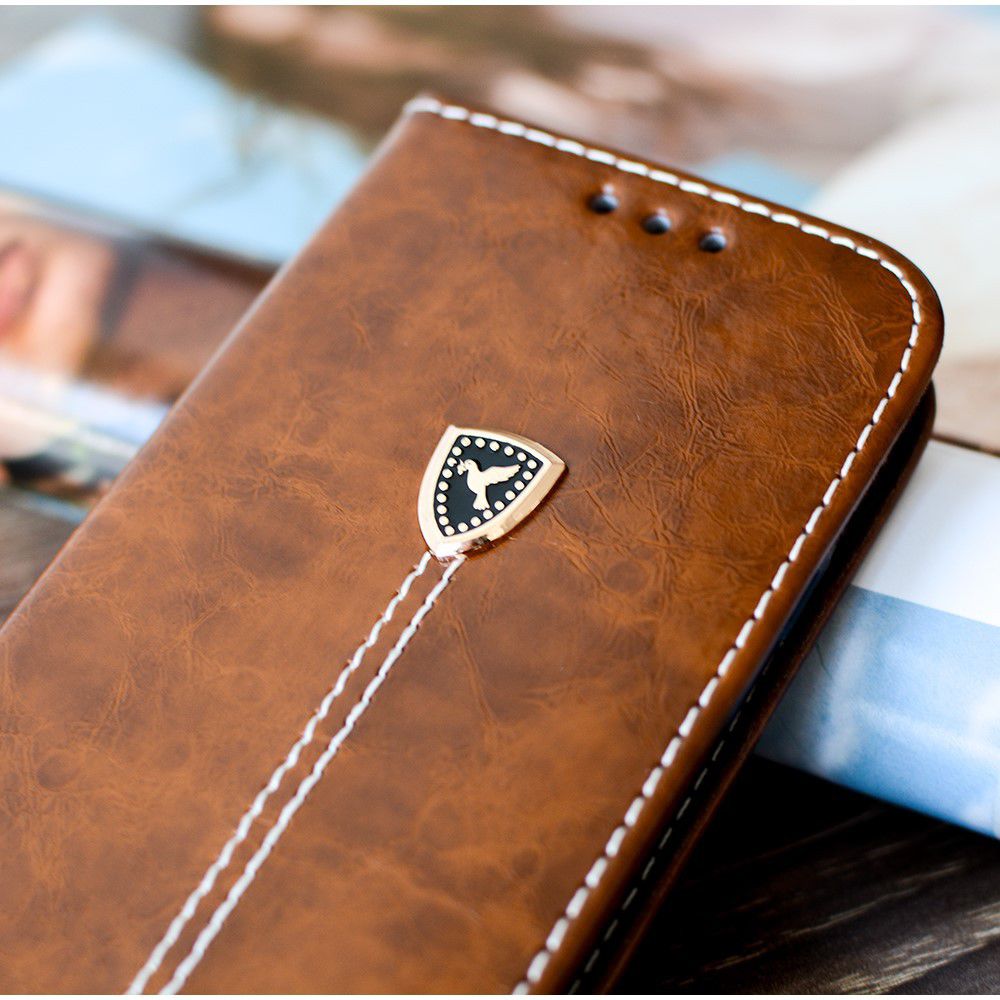 Apple iPhone 5(S) / SE Luxe Portemonnee Hoesje Bruin afbeelding 6