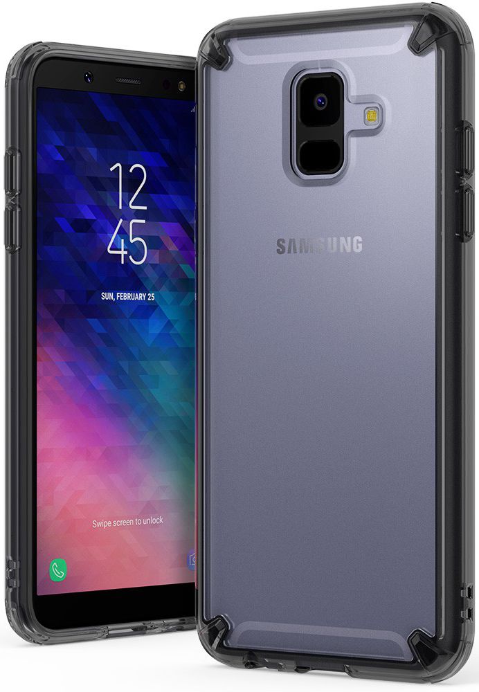 Ringke Fusion Samsung Galaxy A6 2018 Hoesje Smoke Black afbeelding 1