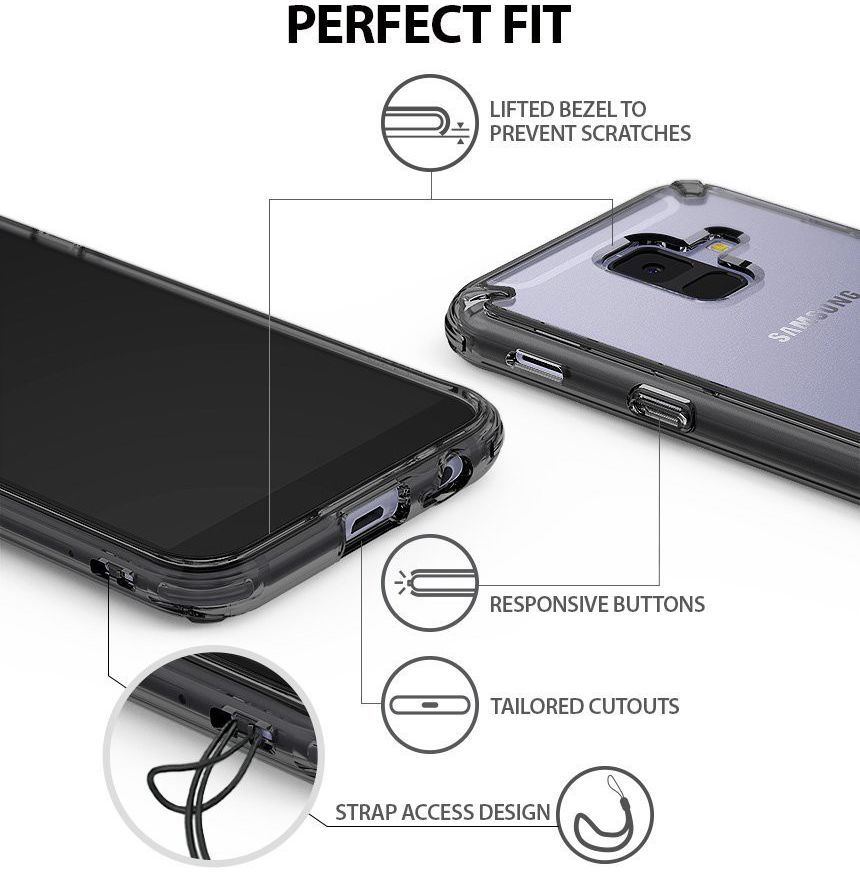 Ringke Fusion Samsung Galaxy A6 2018 Hoesje Smoke Black afbeelding 3