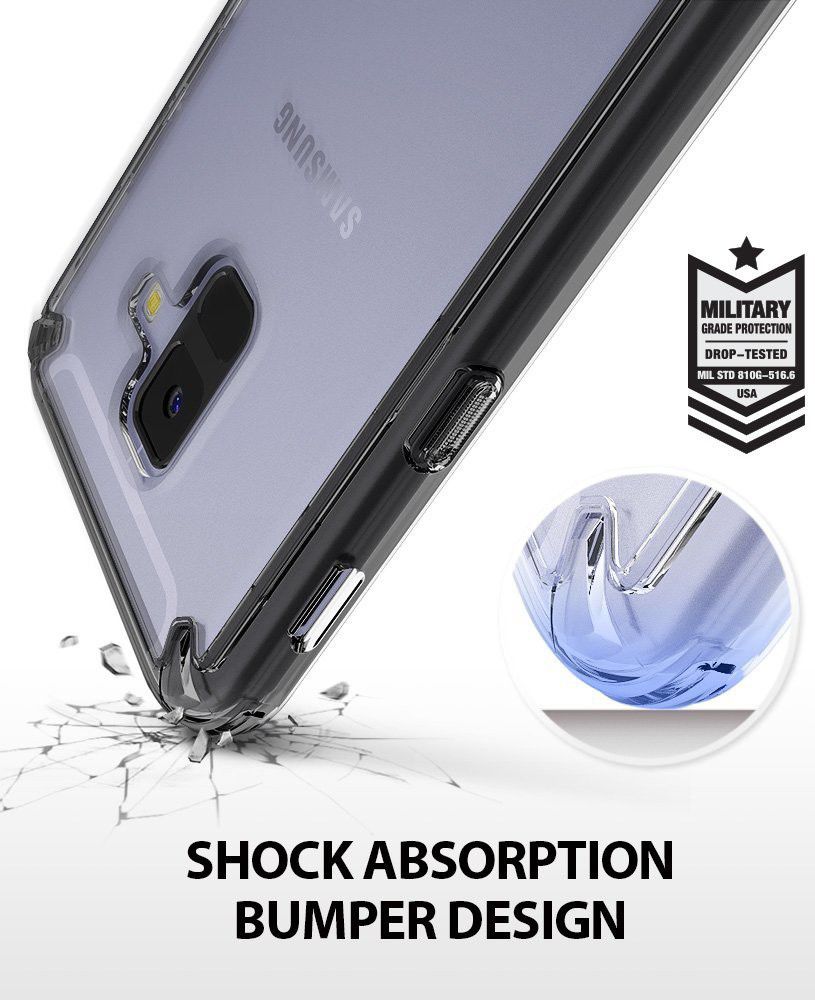 Ringke Fusion Samsung Galaxy A6 2018 Hoesje Smoke Black afbeelding 4